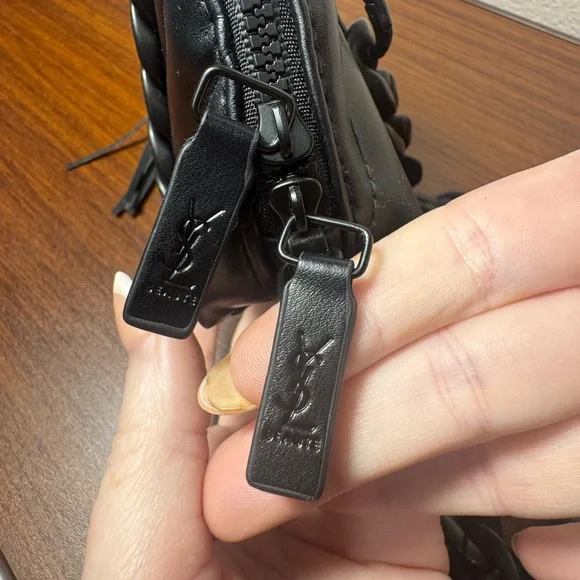 YSL converted crossbody beauty bag Black Quilted Chain Shoulder Bag NWOT - Picture 2 of 6